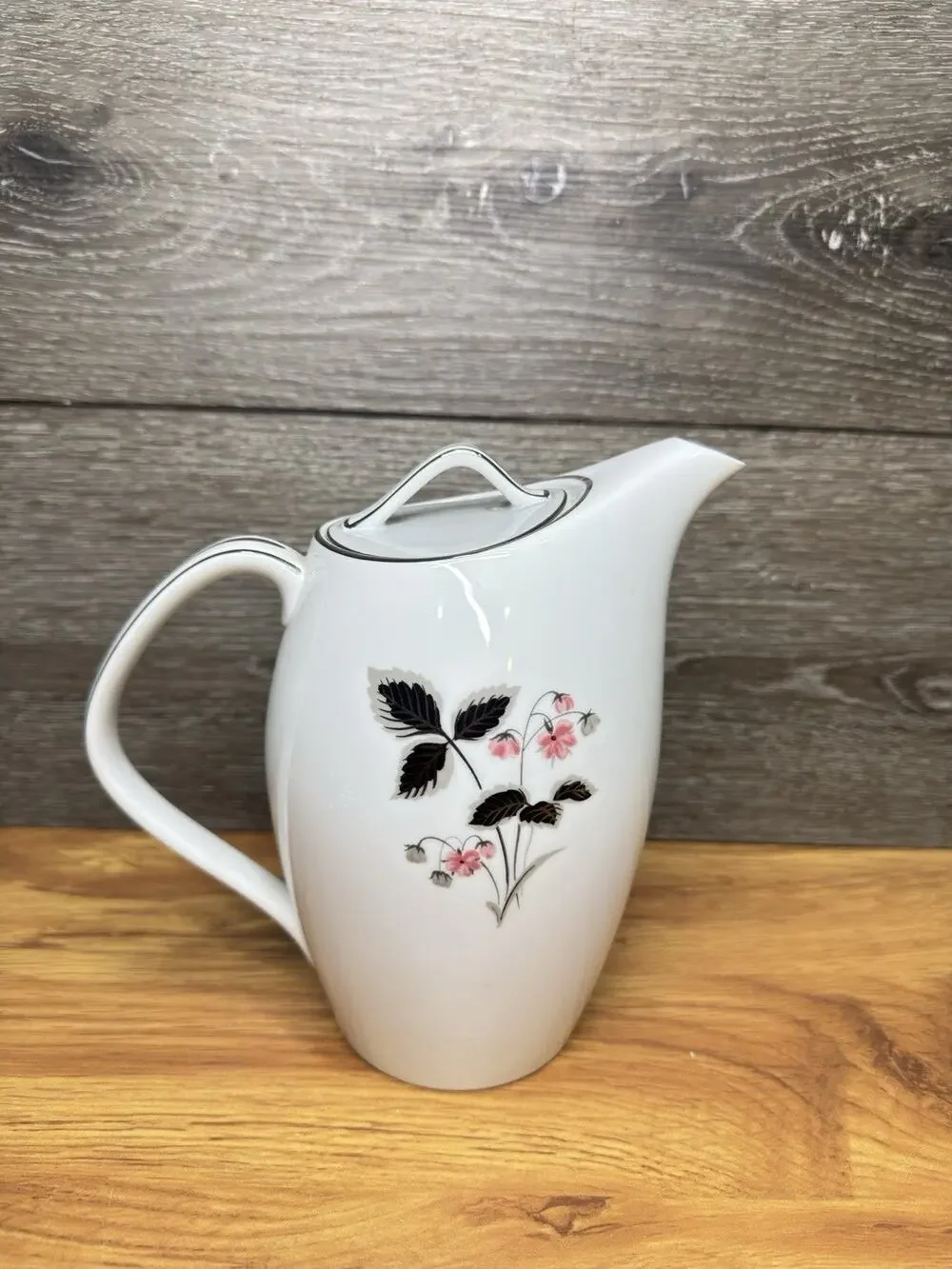 Vintage Noritake Grayson Coffee Pot & Lid #5697 Height 7.5”~Unused
